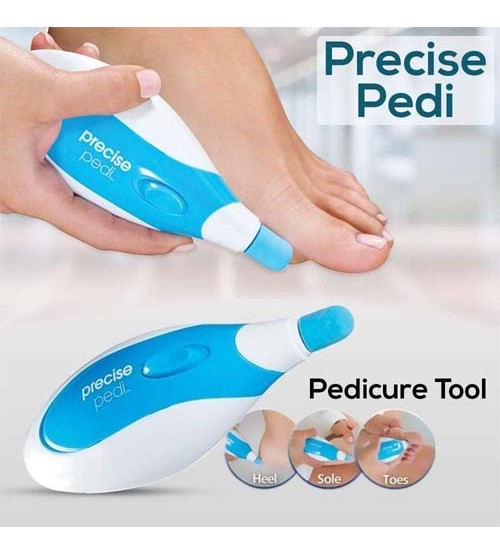 Precise Pedi – Electric Callus Remover Foot File, Cordless (cell Operated)